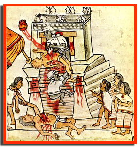 Entre los ritos que realizaba la sociedad maya, se encuentran los del sacrificio, los de sangre, los de sacrificios humanos o animales